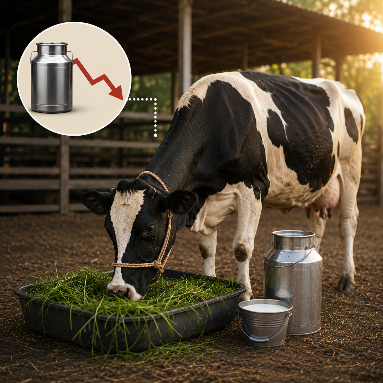 Why Does Milk Production Drop Even After Treatment?